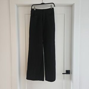 Serra Black Wide Leg Pants Tall 32" Inseam High Waisted